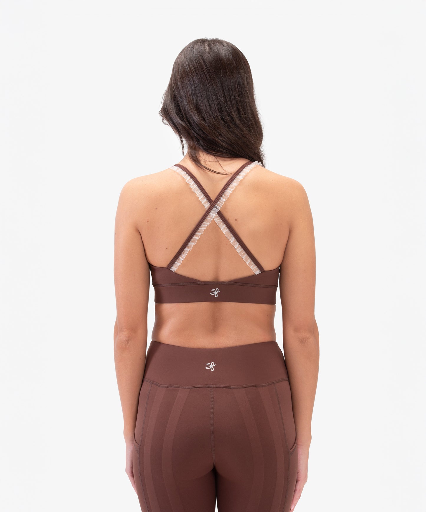 SweetFlexx Women's Lace Sports Bra | High-Support Wireless Bralette for Gym & Everyday Wear