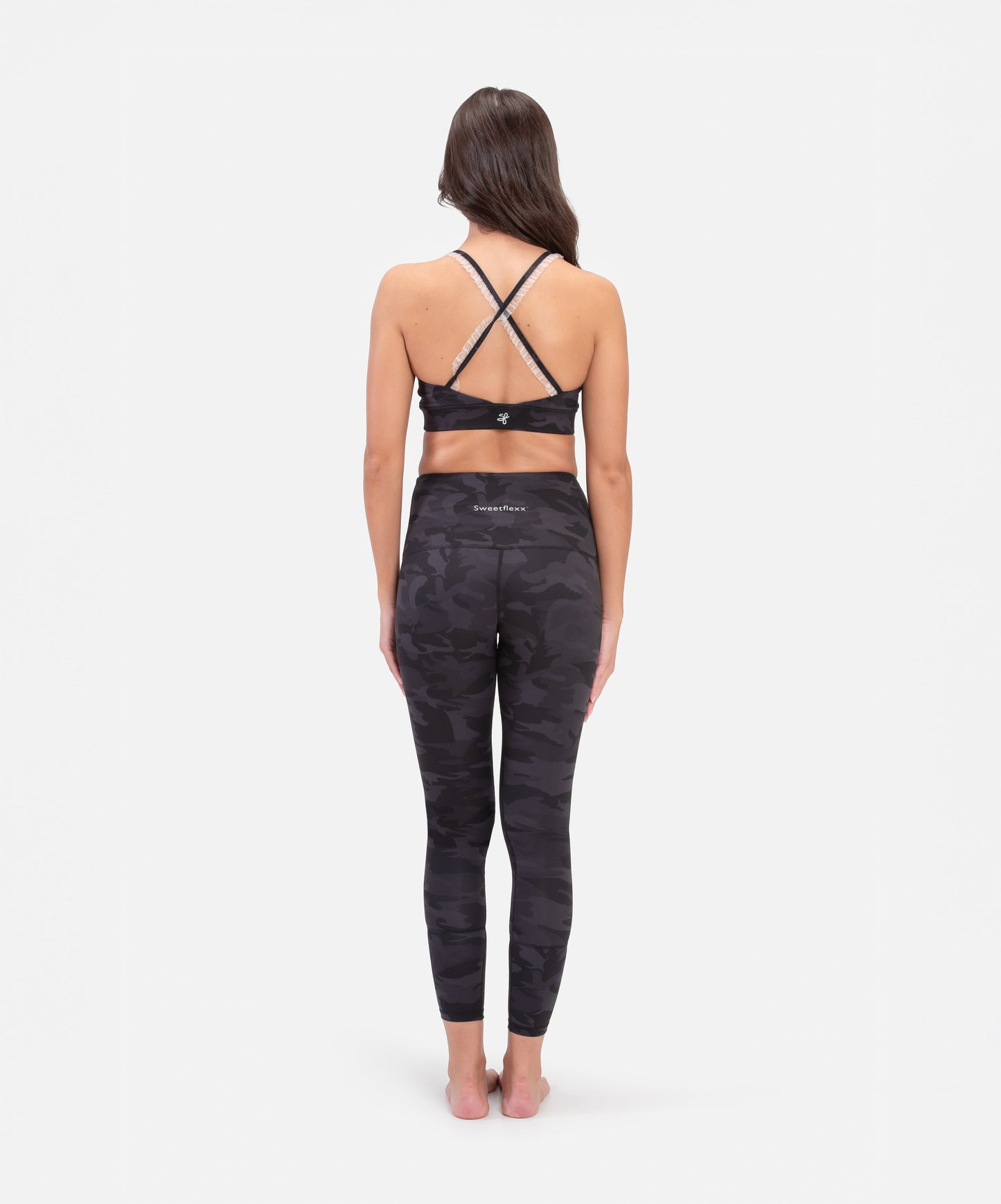 SweetFlexx Women's Lace Sports Bra | High-Support Wireless Bralette for Gym & Everyday Wear