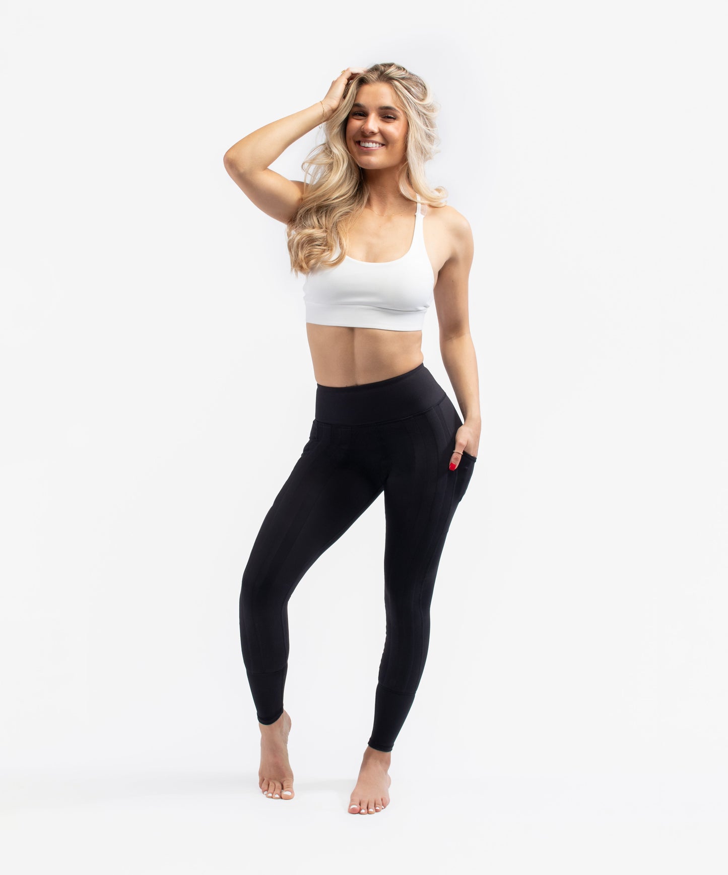 SweetFlexx Hi-Rise Resistance Leggings with Pockets | High-Waisted Workout Tights