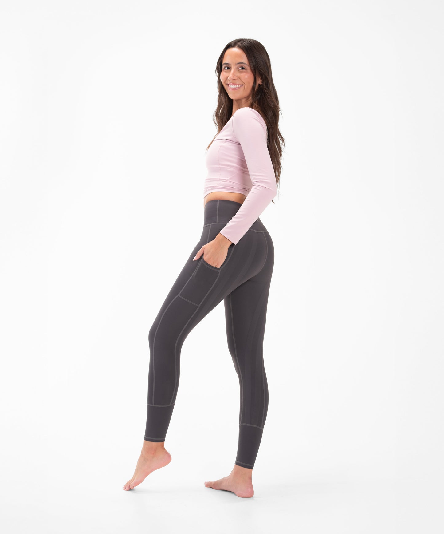 SweetFlexx Hi-Rise Booty-Lifting Resistance Leggings with Pockets | Built-in Booty Band Workout Tights