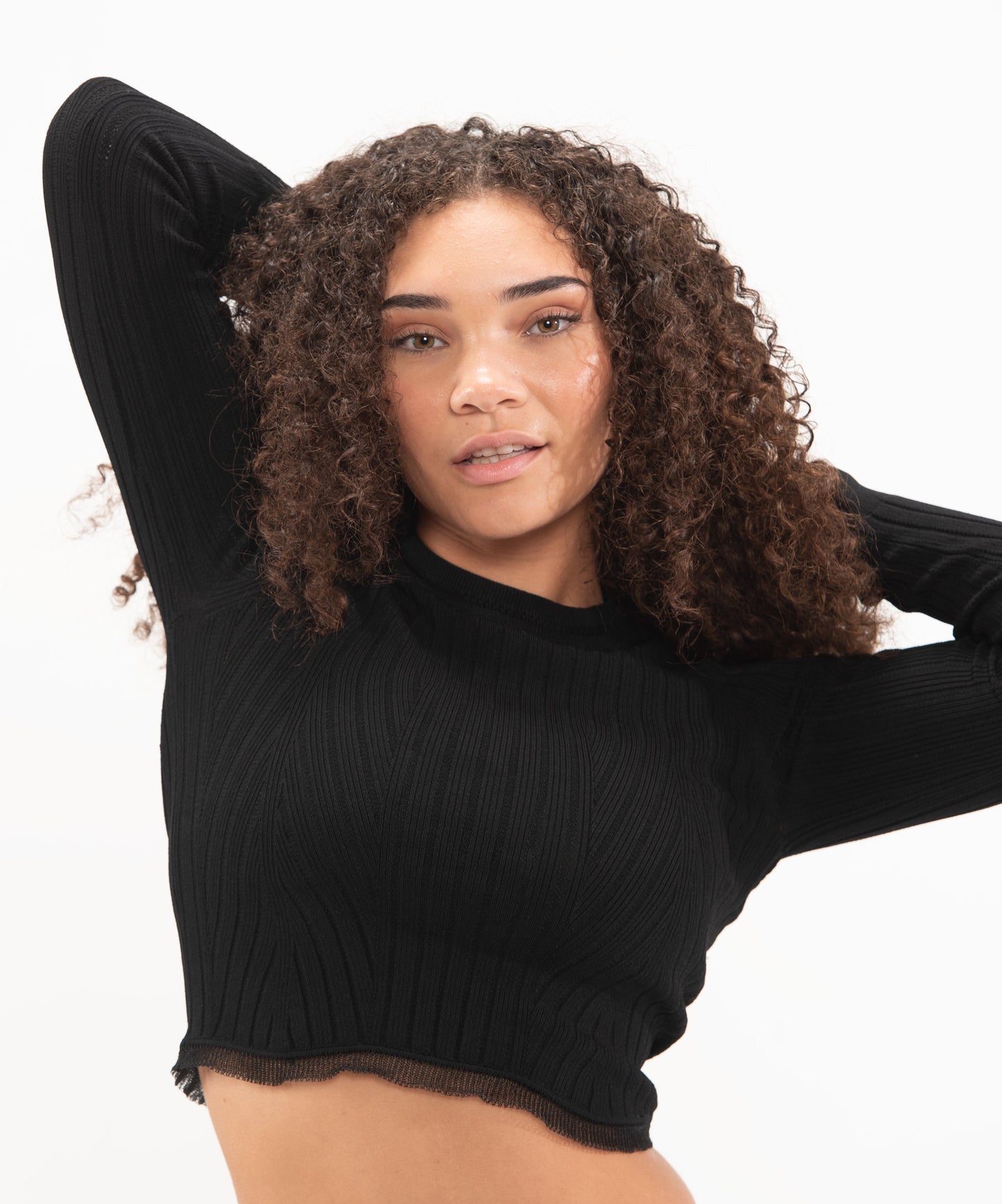SweetFlexx Sofina Crop Pullover Hoodie | Breathable Long Sleeve Workout Top