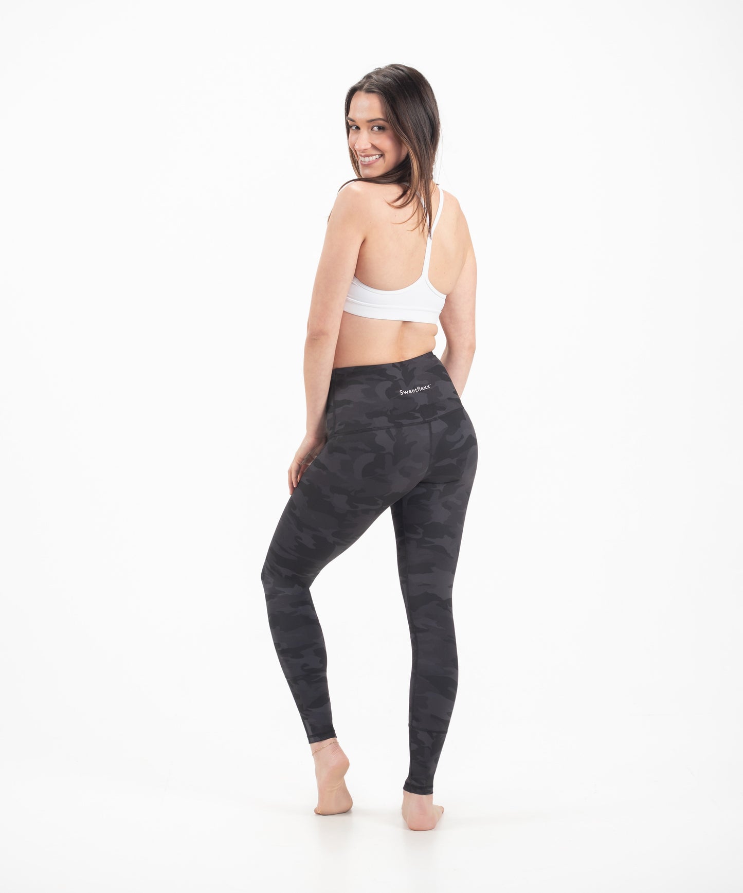 SweetFlexx Women's Full Flex Yoga Pants – 4-Way Stretch Gym & Activewear Leggings