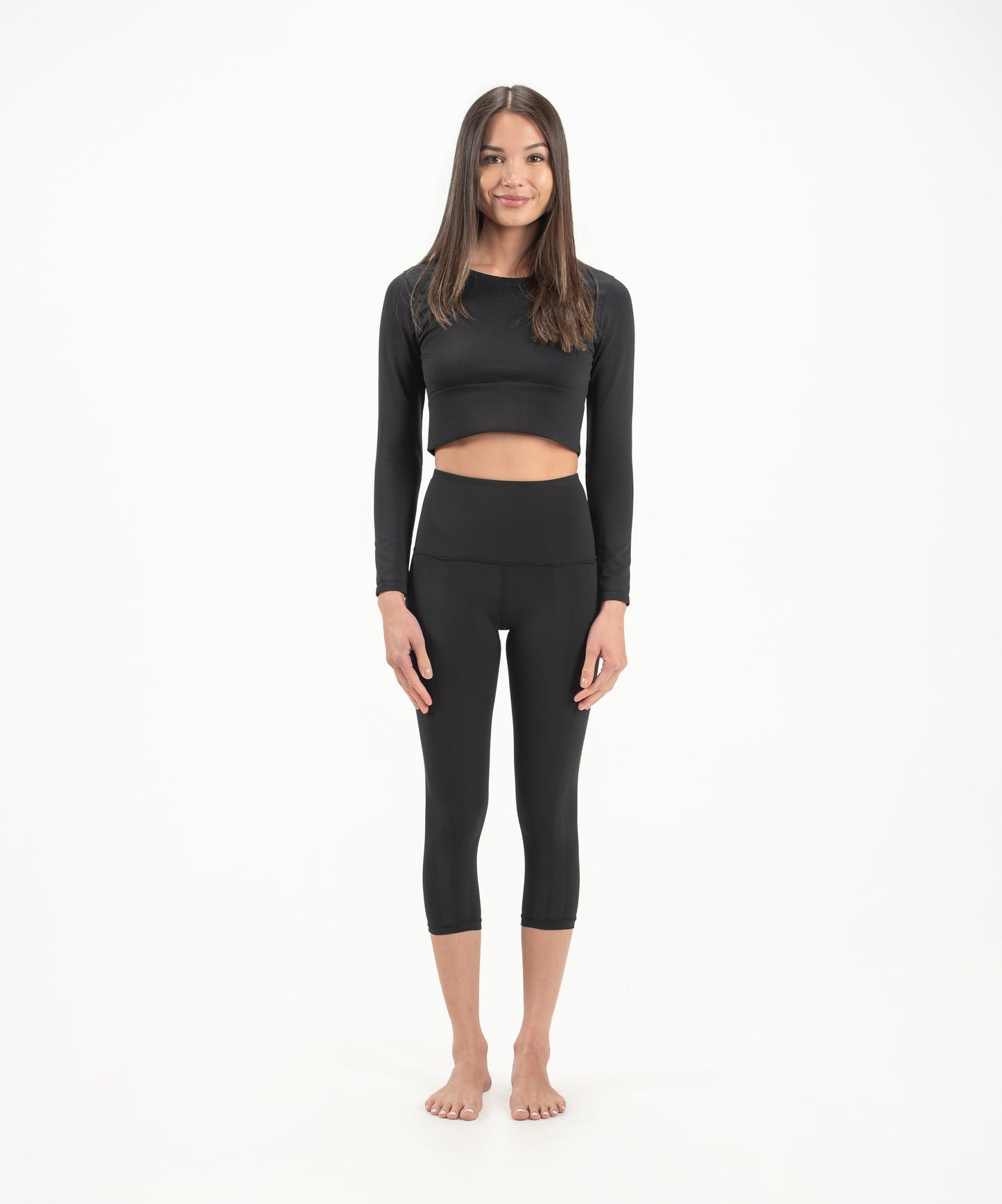 SweetFlexx Hi-Rise Resistance Capri Leggings | High-Waisted Cropped Workout Tights