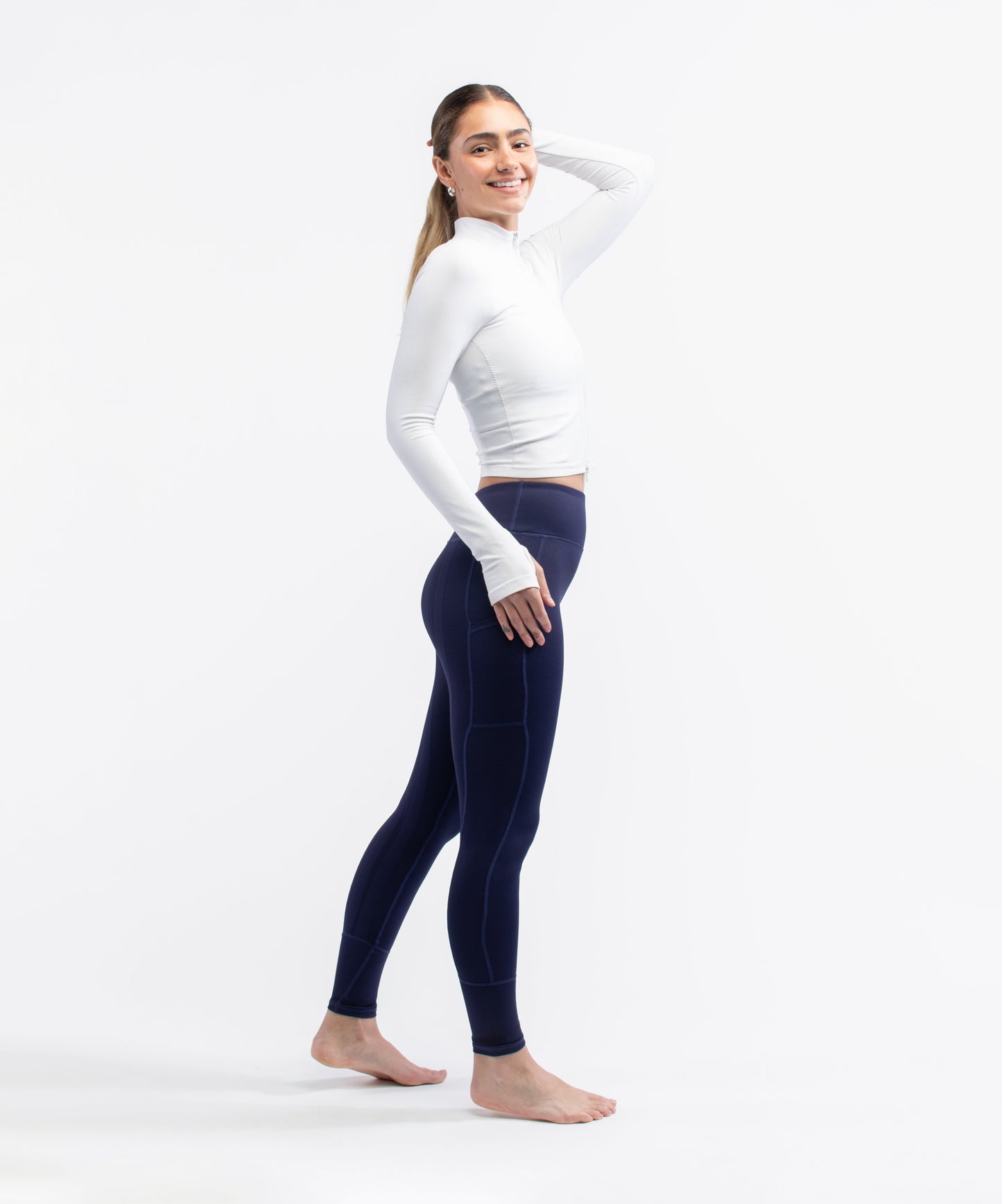 SweetFlexx Hi-Rise Booty-Lifting Resistance Leggings with Pockets | Built-in Booty Band Workout Tights